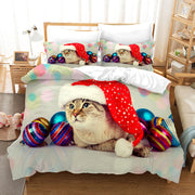 Christmas print thick twill bedding, view 2 - MRSLM