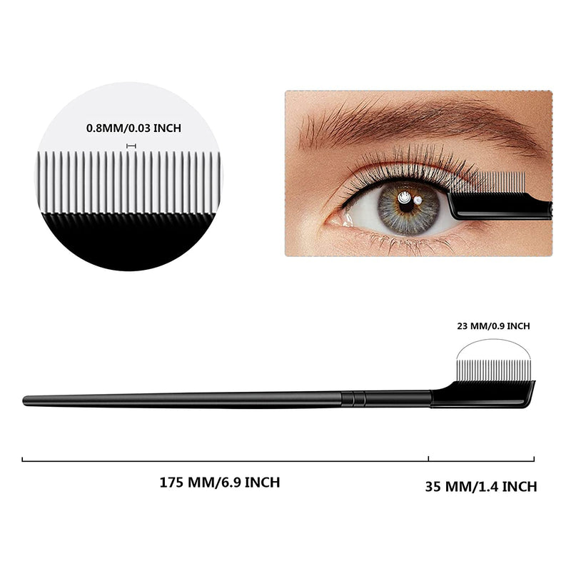 metal teeth eyelash comb, view 8 - MRSLM