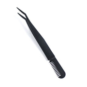 stainless steel eyelash tweezers, view 3 - MRSLM