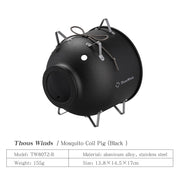 pig mosquito coil holder, view 2 - MRSLM
