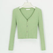 slim fit cardigan sweater for women, view 3 - MRSLM