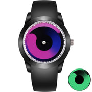 men's whirlpool dial silicone strap watch, view 5 - MRSLM