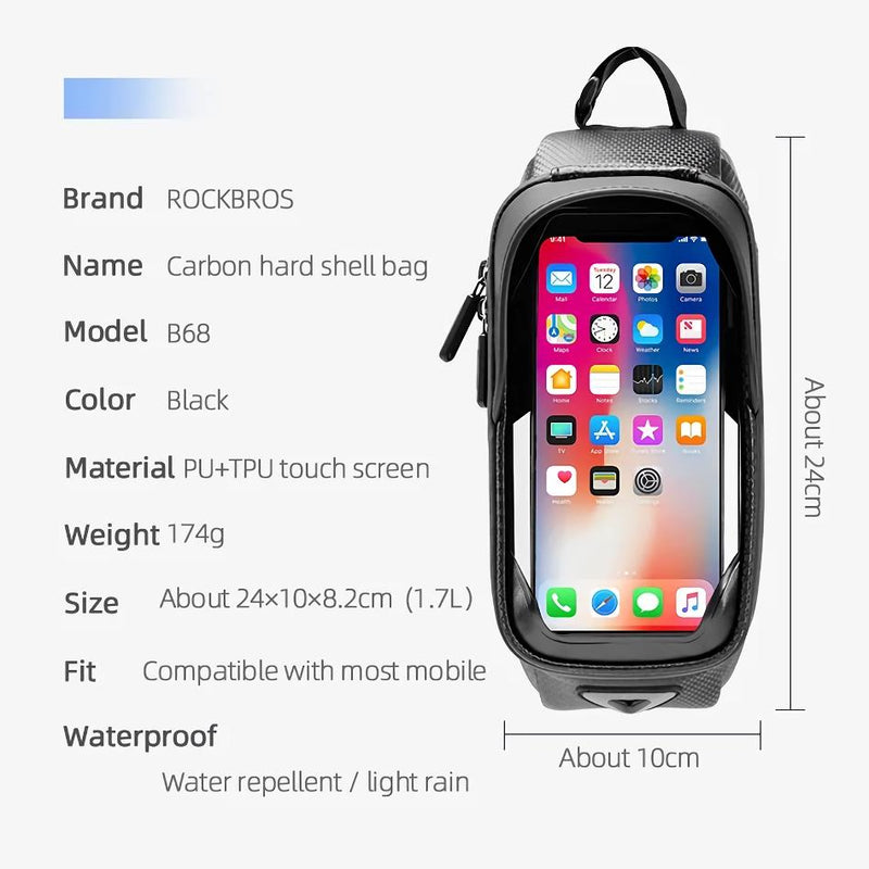 waterproof bike phone bag, view 7 - MRSLM