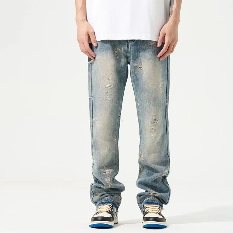 men's retro ripped jeans, view 2 - MRSLM