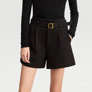 winter casual shorts with belt, view 3 - MRSLM