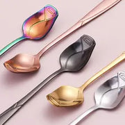 stainless steel rose spoon - MRSLM