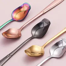 stainless steel rose spoon - MRSLM