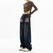 retro loose straight jeans - MRSLM
