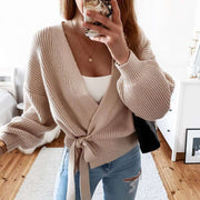 knitted hollow cardigan sweater women, view 2 - MRSLM