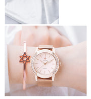 women's mesh strap quartz watch, view 3 - MRSLM