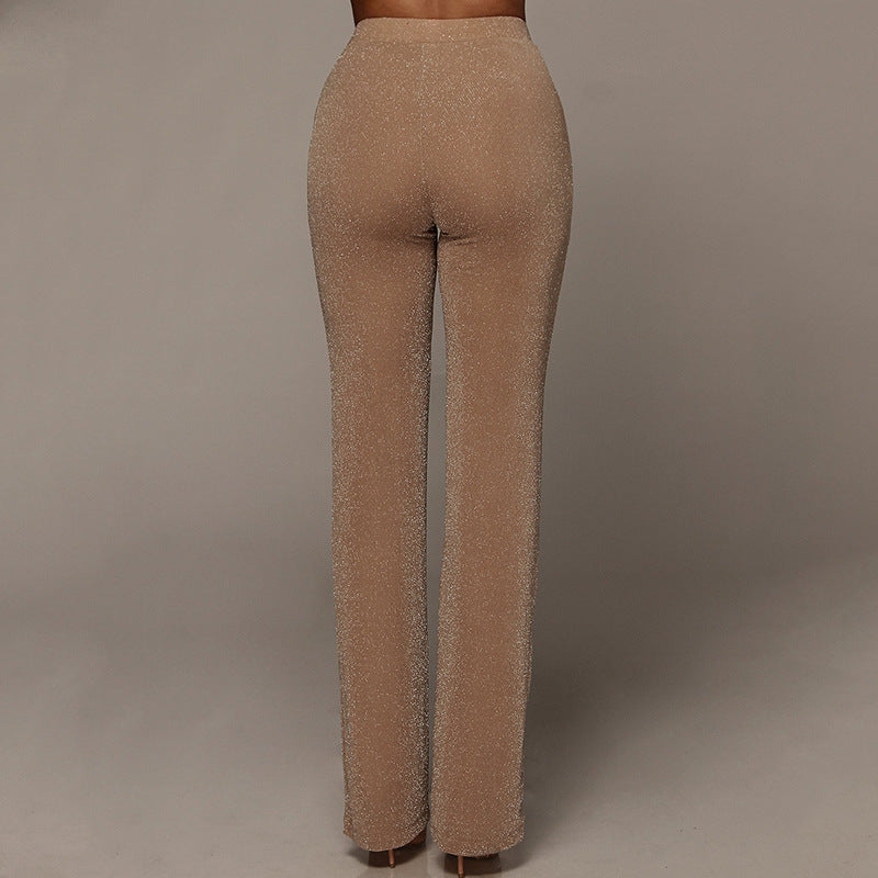 hip-flare flared pants, view 5 - MRSLM