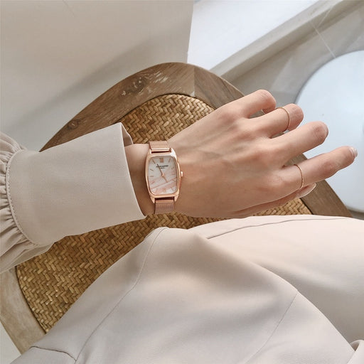 retro square women's watch - MRSLM