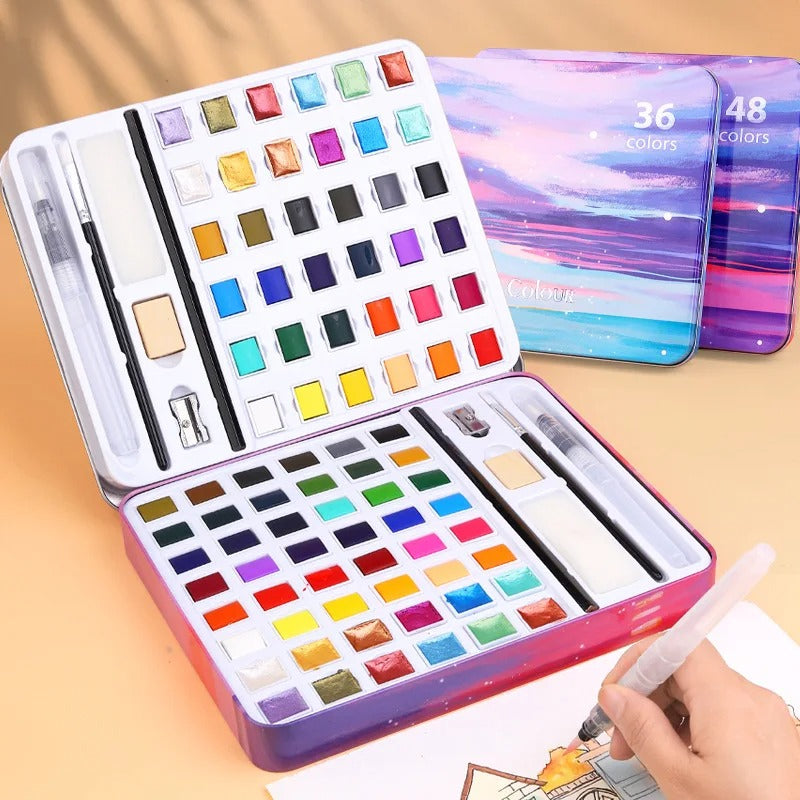 solid watercolor paint set - MRSLM
