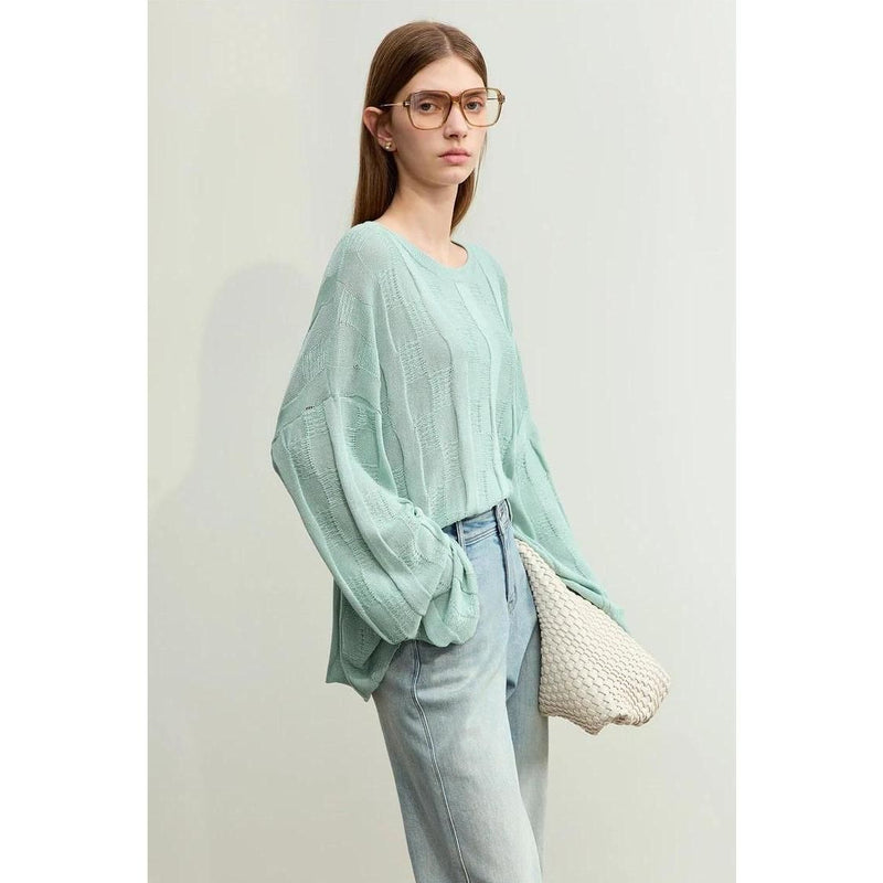 spring knit sweater, view 20 - MRSLM