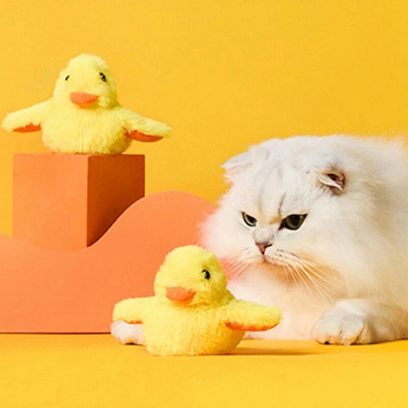 electric duck toy for cats - MRSLM