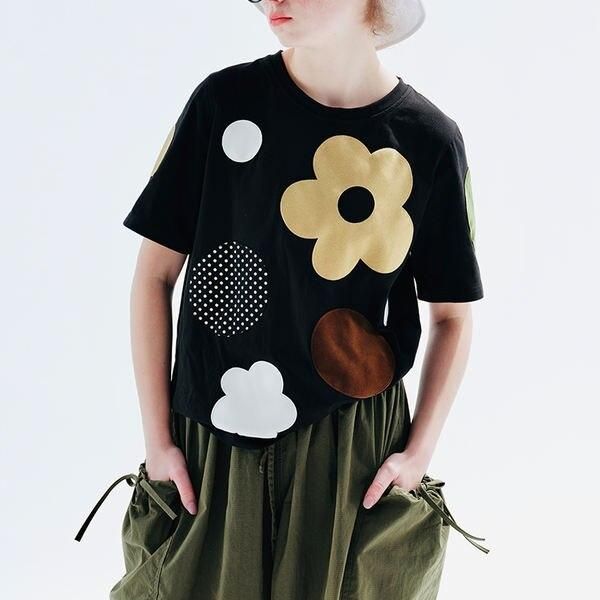 Floral Pattern Casual Tee