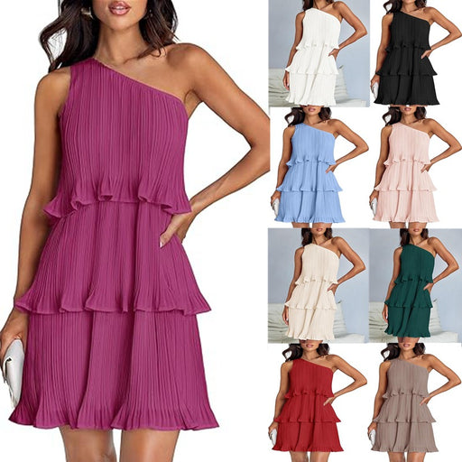 sleeveless layered hem dress - MRSLM