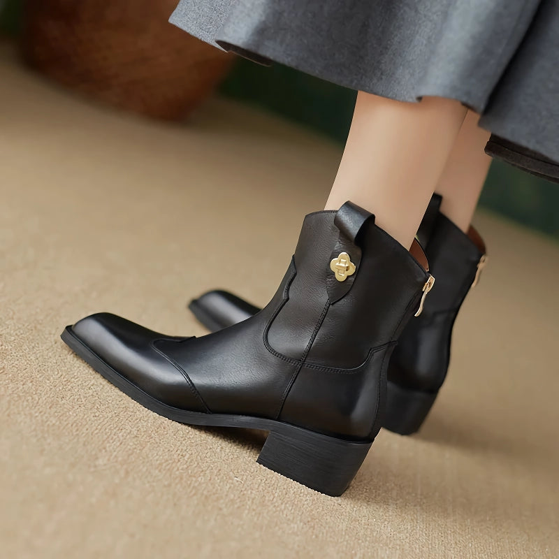women's retro leather ankle boots, view 8 - MRSLM