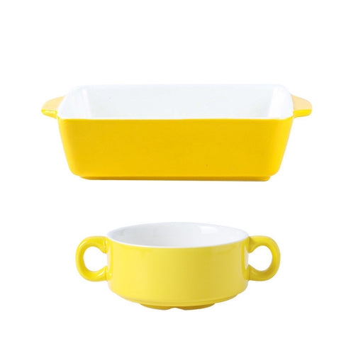 ceramic baking bowl tableware set, view 4 - MRSLM
