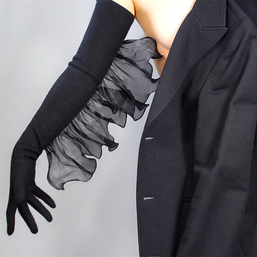 Extra long wool cashmere blend gloves - MRSLM
