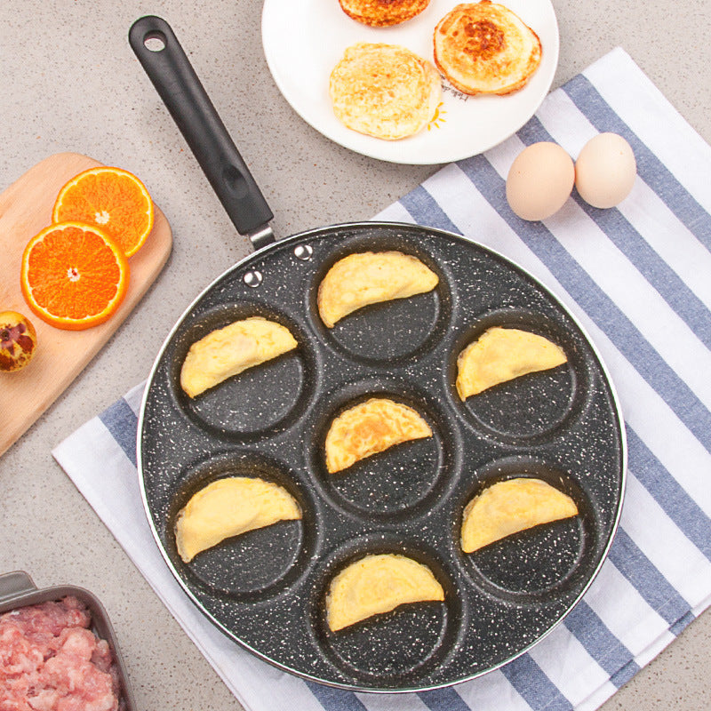 seven-hole non-stick frying pan, view 3 - MRSLM