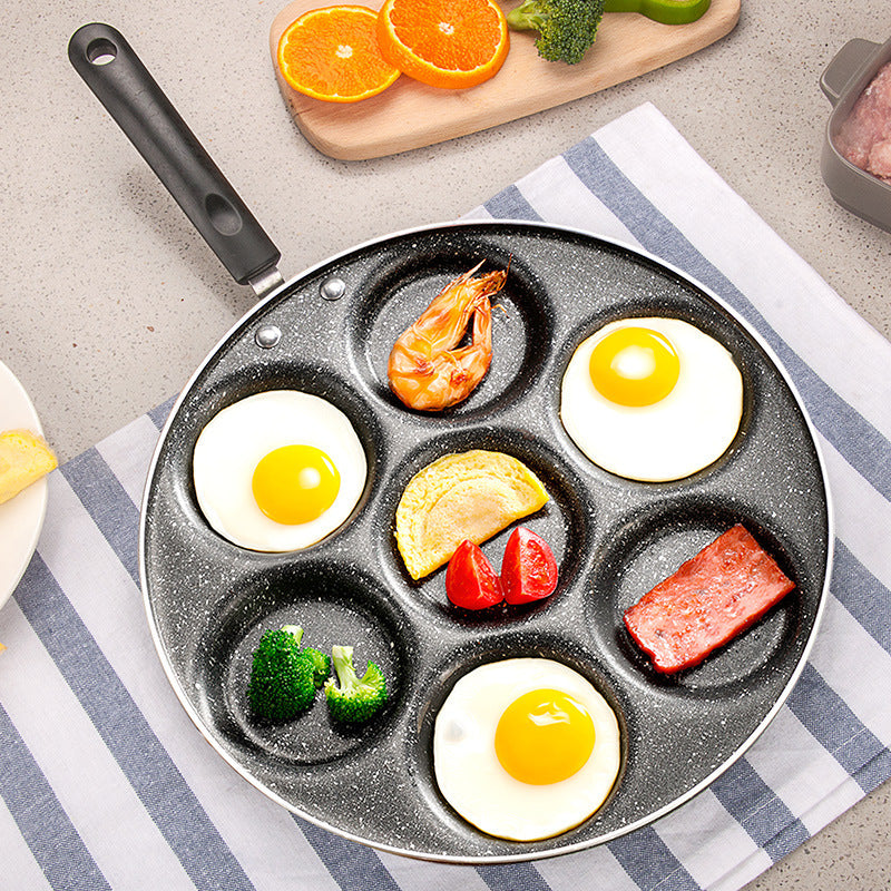 seven-hole non-stick frying pan, view 4 - MRSLM