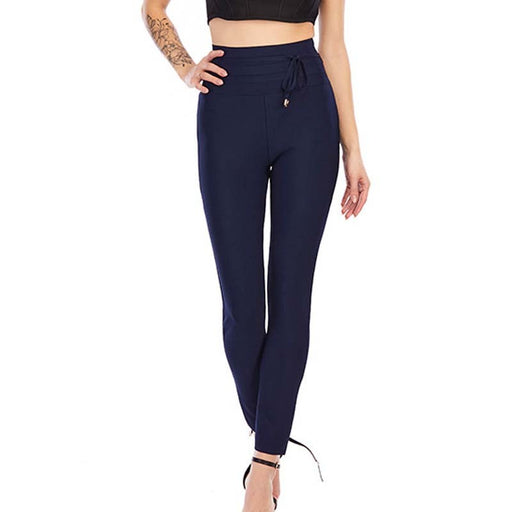 high-waisted slim cropped pants - MRSLM