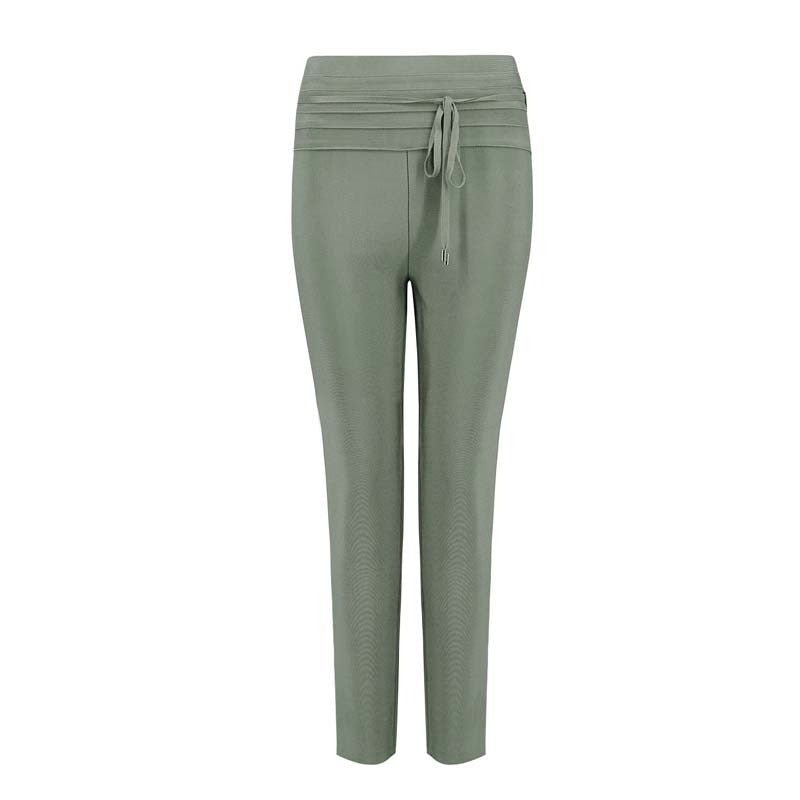 high-waisted slim cropped pants, view 8 - MRSLM
