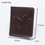 men's retro leather wallet, view 2 - MRSLM