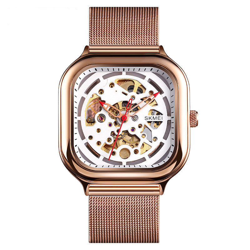 hollow men's automatic mechanical watch, view 3 - MRSLM