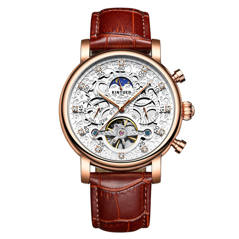 business leather mechanical watch - MRSLM