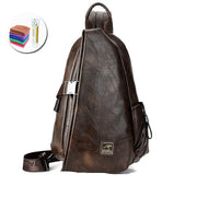 men's pu crossbody chest bag, view 8 - MRSLM