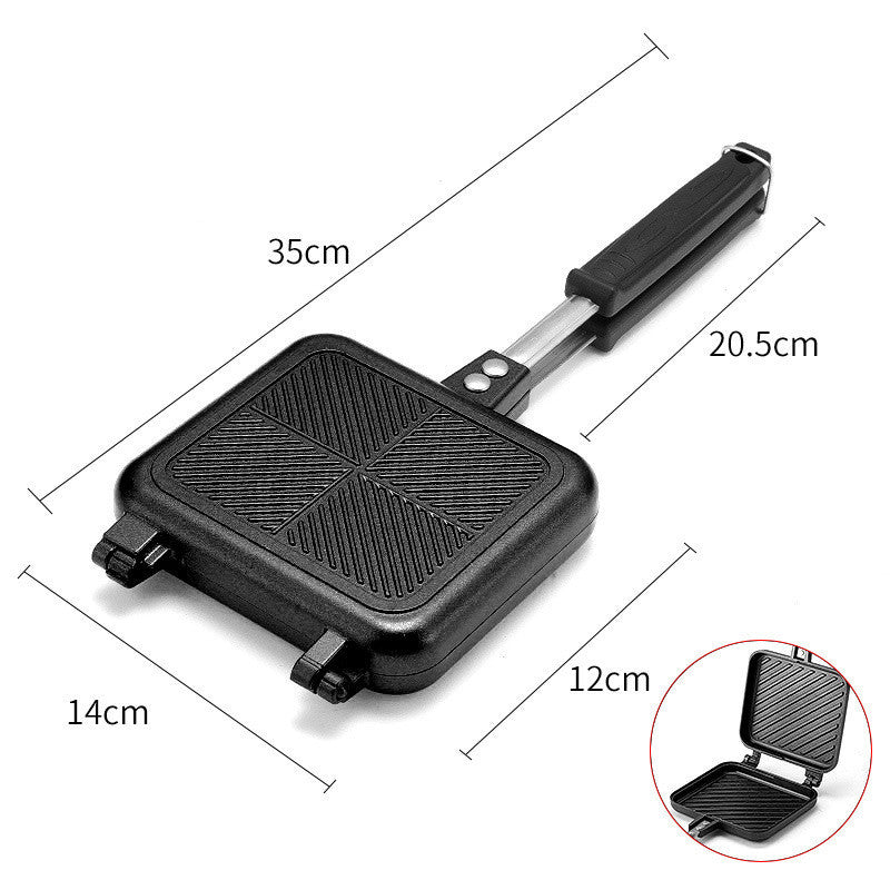 double-sided sandwich bread mold frying pan, view 4 - MRSLM