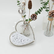 rhinestone heart clutch bag, view 6 - MRSLM