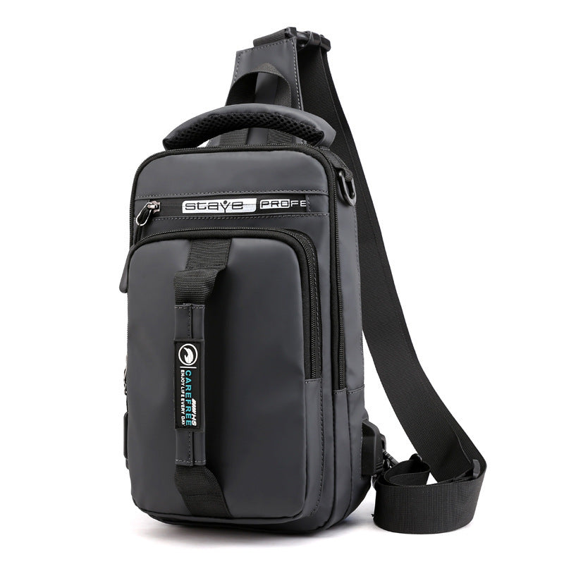 waterproof oxford backpack, view 4 - MRSLM
