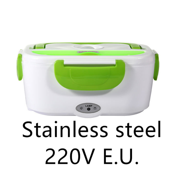 Kitchen Electric Heated Lunch Box Stainless Steel School Car Picnic Food Heating Heater Food Warmer Container