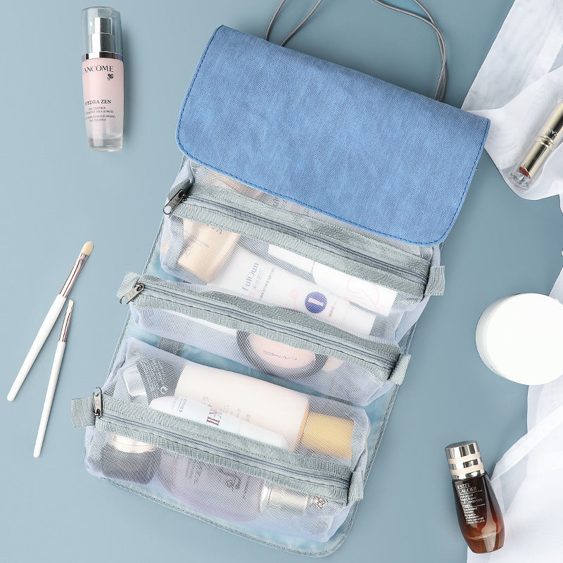 Detachable hanging travel makeup bag, view 3 - MRSLM