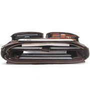 men's leather business briefcase, view 4 - MRSLM