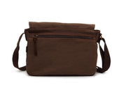 canvas shoulder messenger bag, view 4 - MRSLM