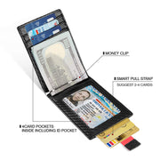 men's leather card holder, view 3 - MRSLM