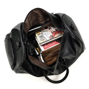 large leather business travel bag, view 8 - MRSLM