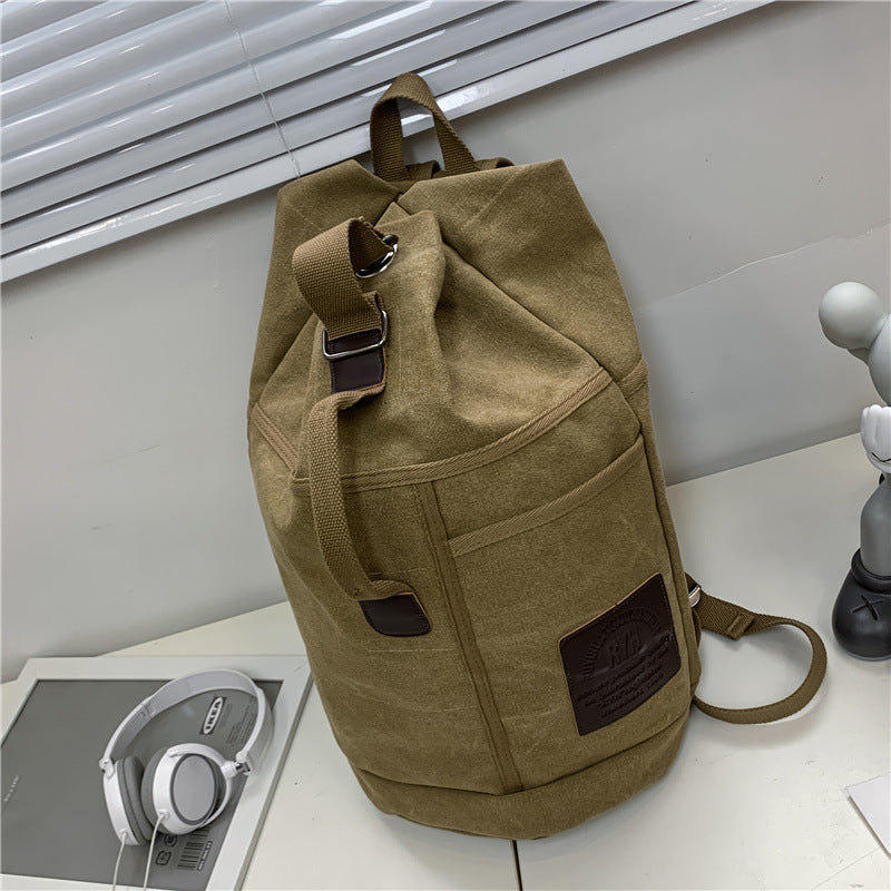 canvas school backpack, view 6 - MRSLM