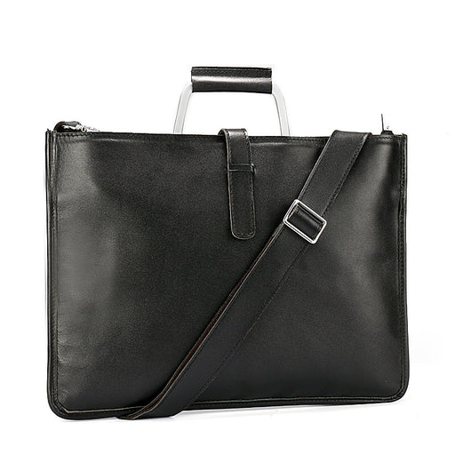 crazy horse leather men's handbag - MRSLM
