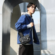 men's nylon messenger bag, view 4 - MRSLM