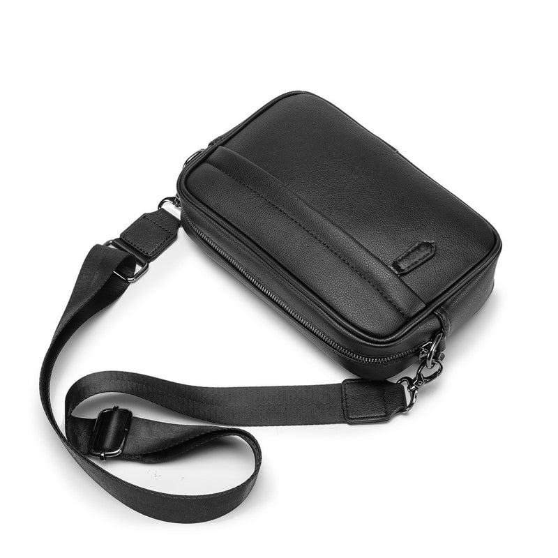 PU leather one-shoulder chest bag - MRSLM