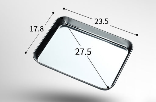 Stainless steel baking tray, view 3 - MRSLM