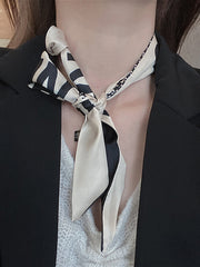 Houndstooth ribbon headband, view 5 - MRSLM