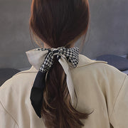 Houndstooth ribbon headband, view 4 - MRSLM