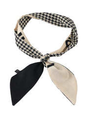 Houndstooth ribbon headband - MRSLM