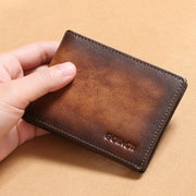 men's leather card holder, view 2 - MRSLM